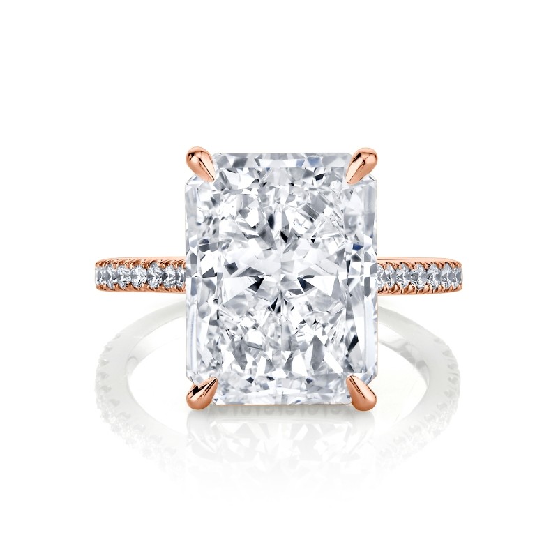 8.42 Carat Radiant Diamond Solitaire Ring