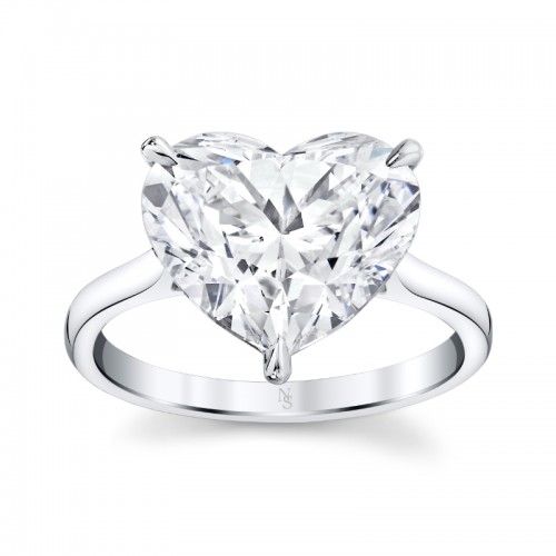 6.36 Carat Heart Diamond Solitaire Ring