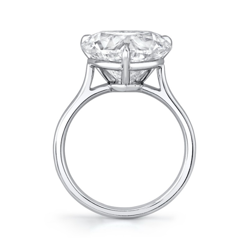 6.36 Carat Heart Diamond Solitaire Ring