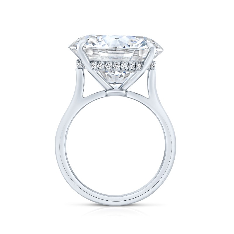 10.73 Carat Round Diamond Solitaire Ring