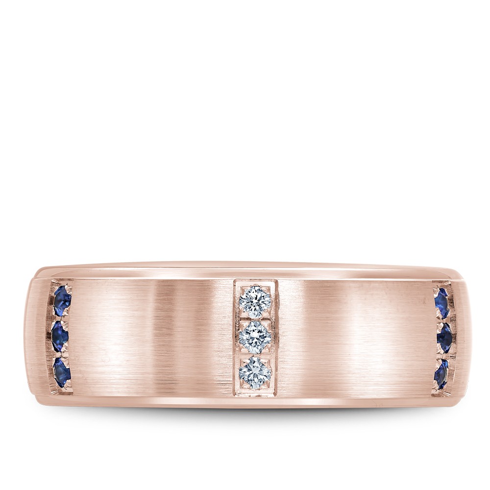 Bleu Royale Diamond Wedding Band
