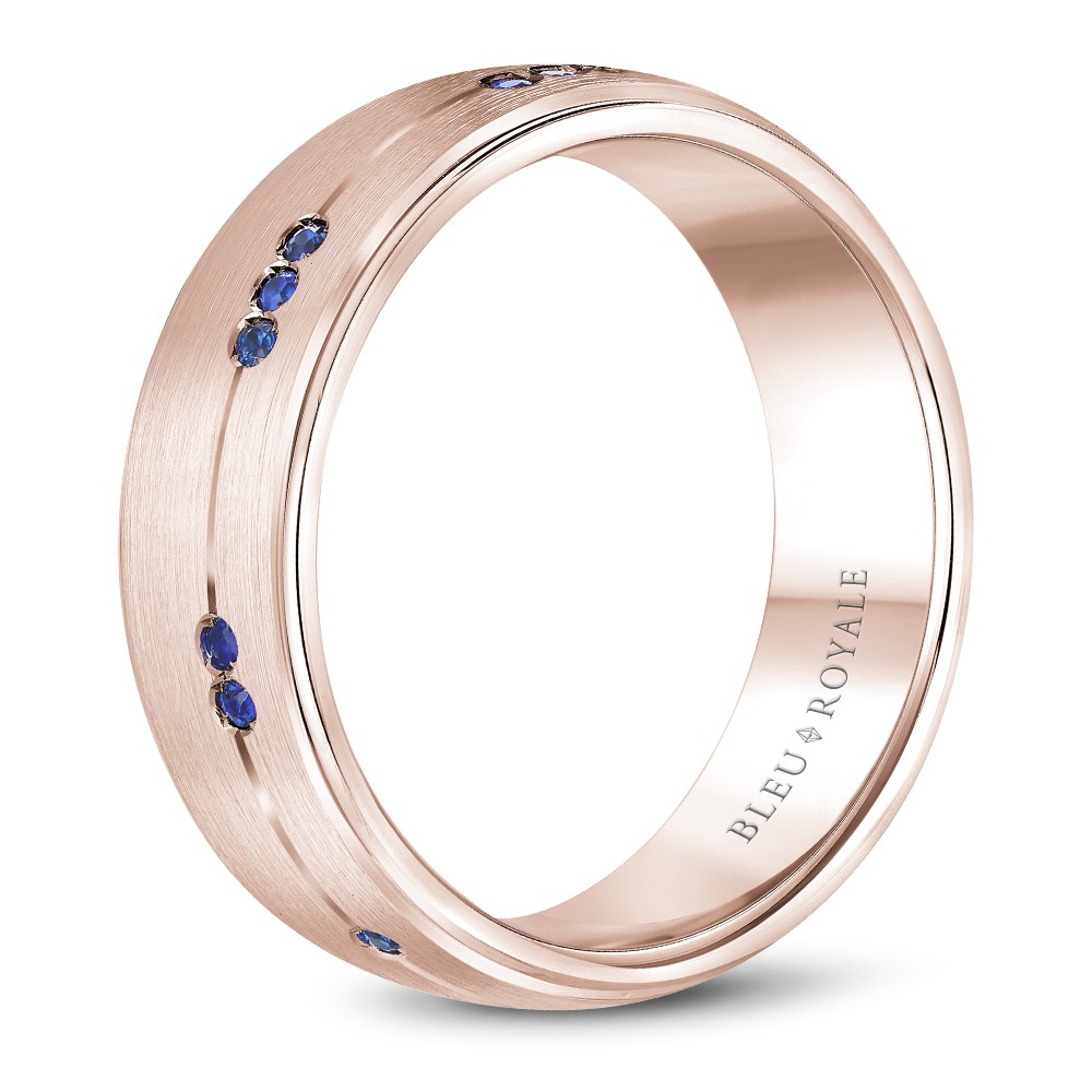 Bleu Royale Diamond Wedding Band