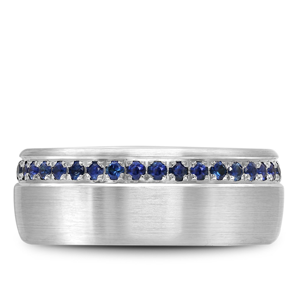 Bleu Royale Diamond Wedding Band
