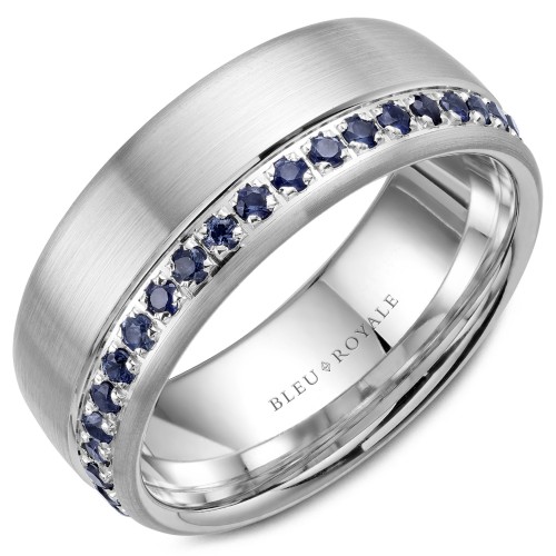 Bleu Royale Diamond Wedding Band