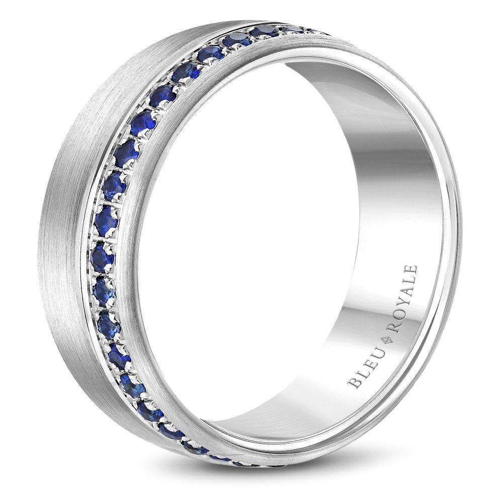 Bleu Royale Diamond Wedding Band