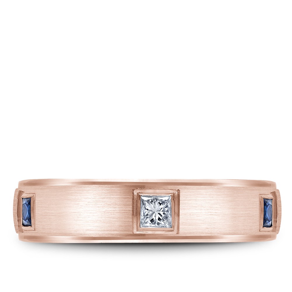 Bleu Royale Diamond Wedding Band