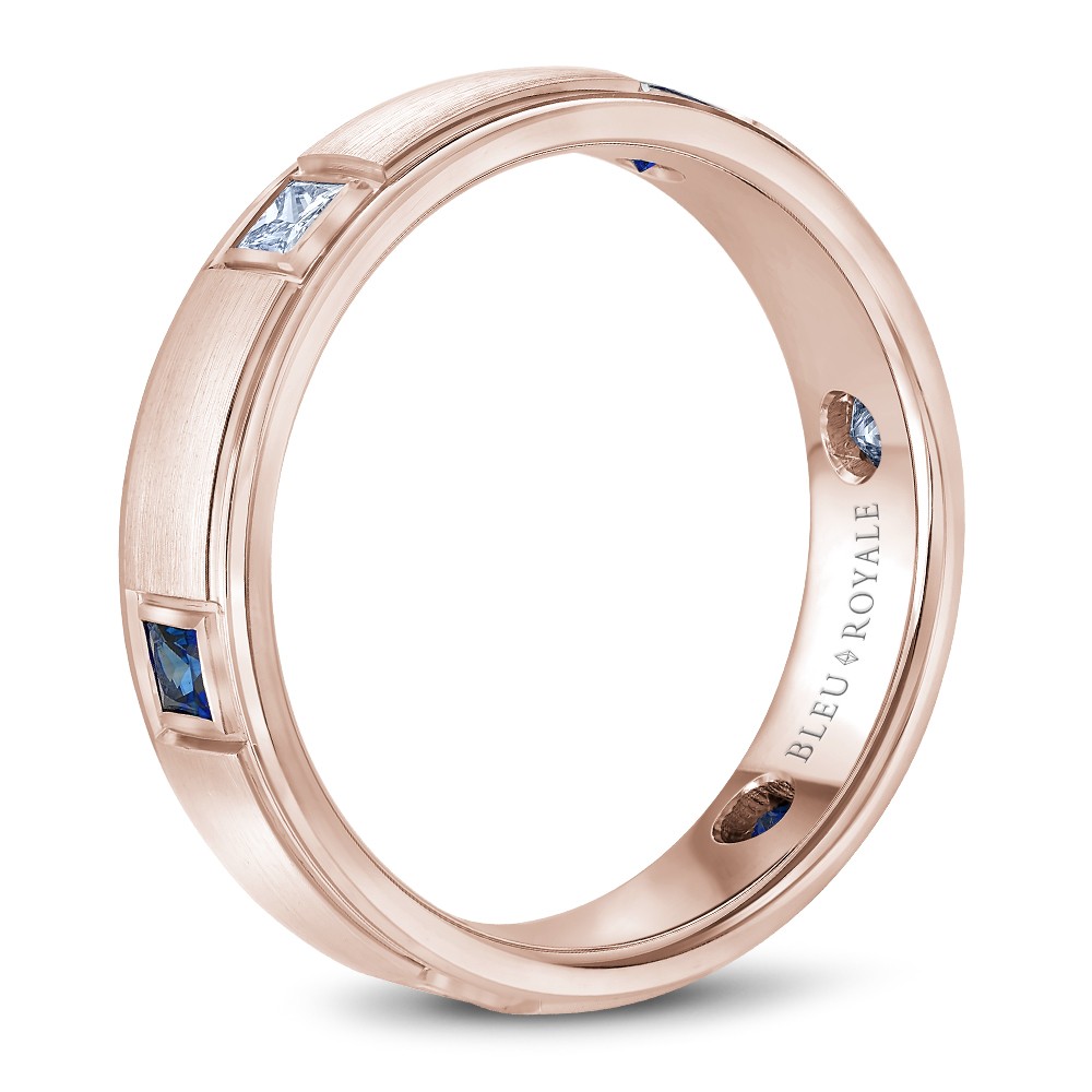 Bleu Royale Diamond Wedding Band