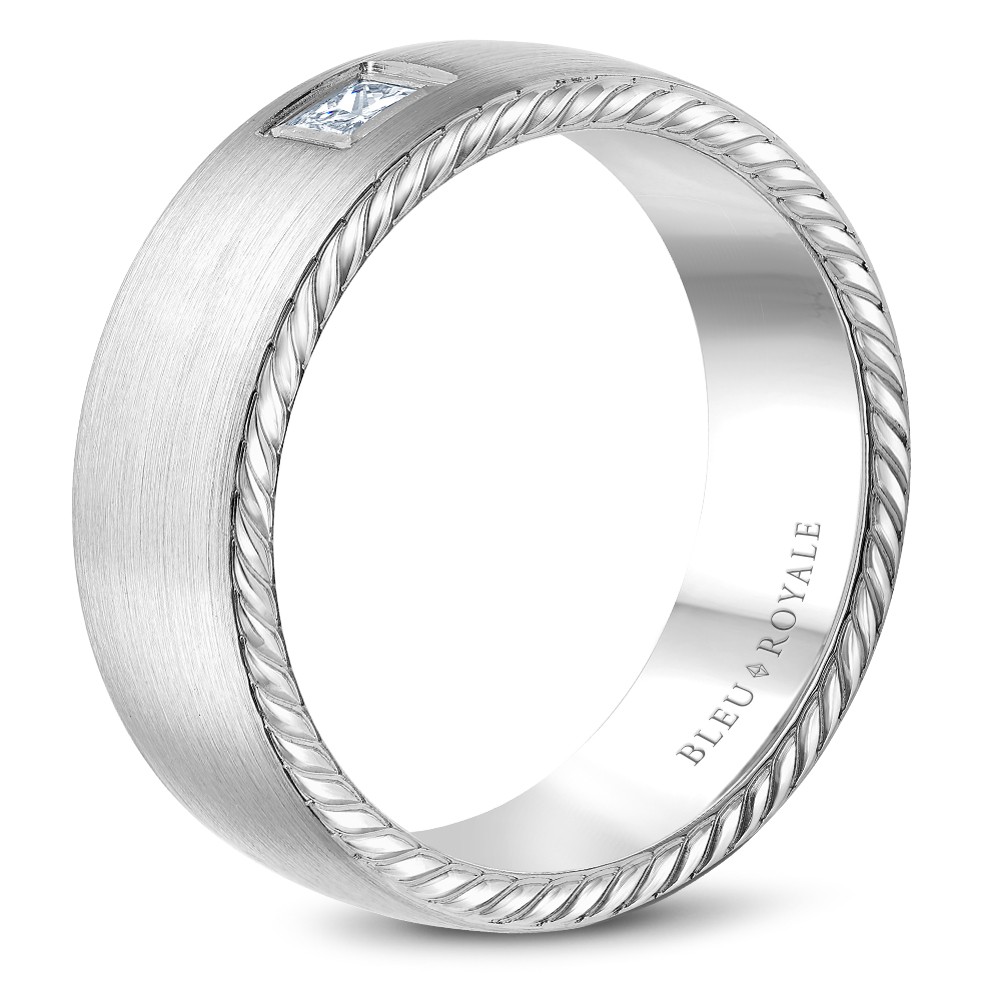 Bleu Royale Diamond Wedding Band