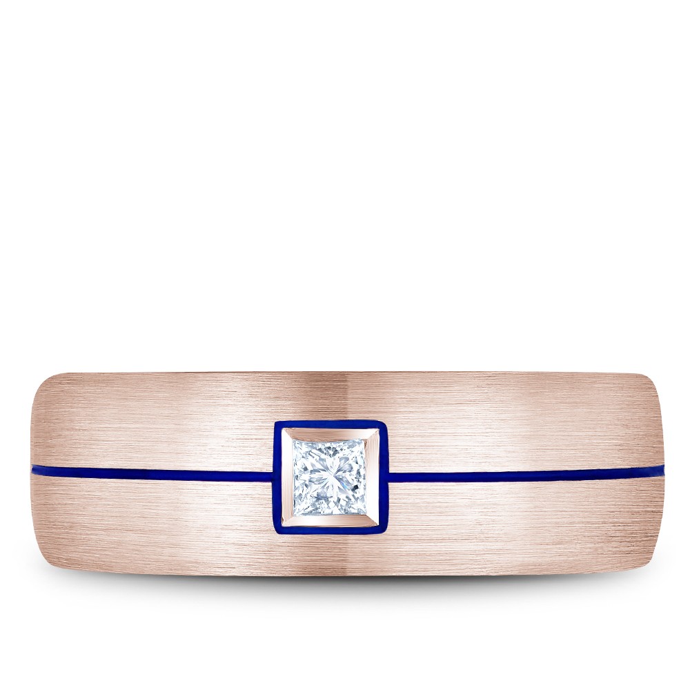 Bleu Royale Diamond Wedding Band