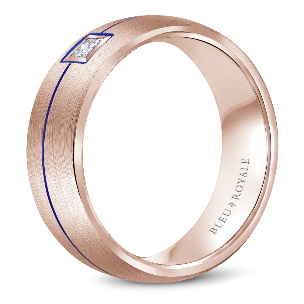 Bleu Royale Diamond Wedding Band