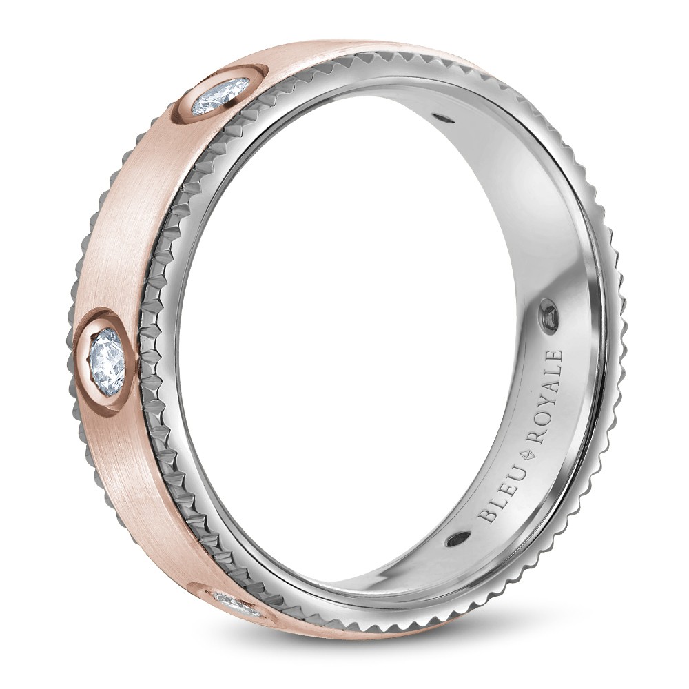 Bleu Royale Diamond Wedding Band