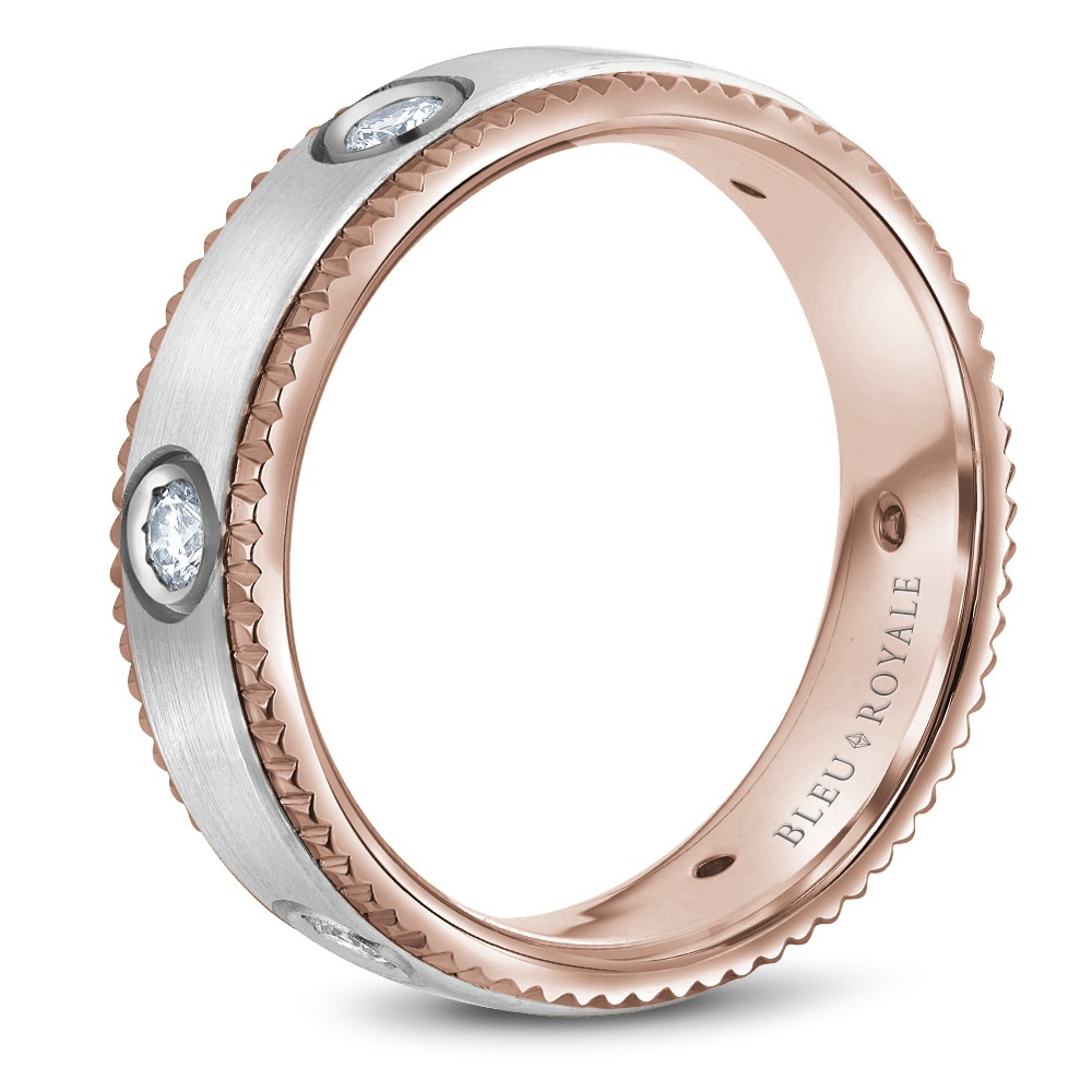 Bleu Royale Diamond Wedding Band