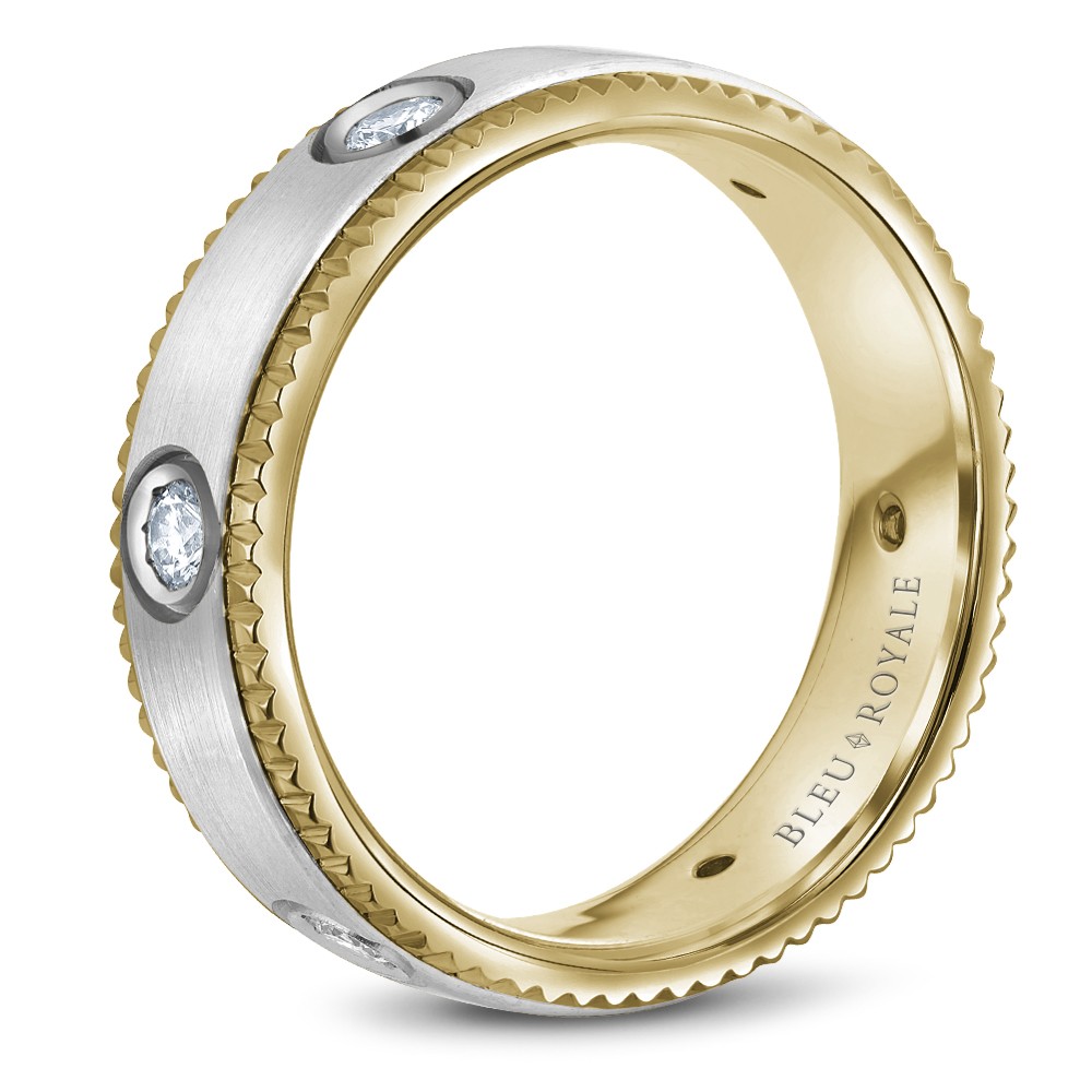 Bleu Royale Diamond Wedding Band