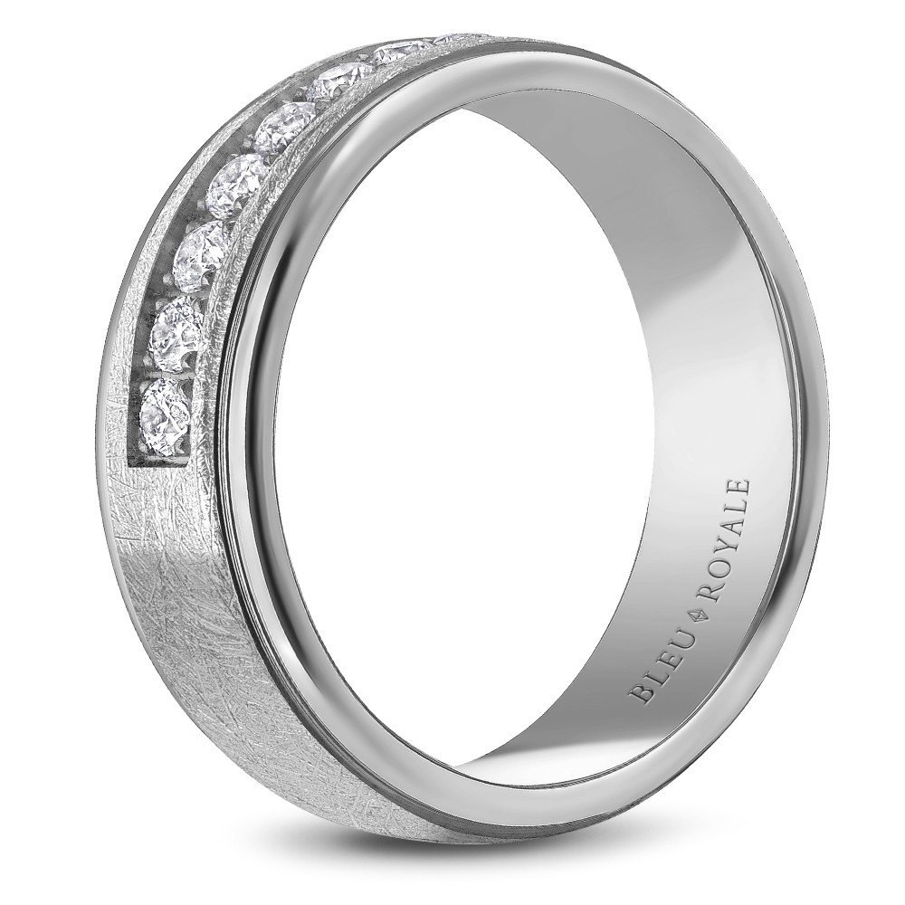 Bleu Royale Diamond Wedding Band