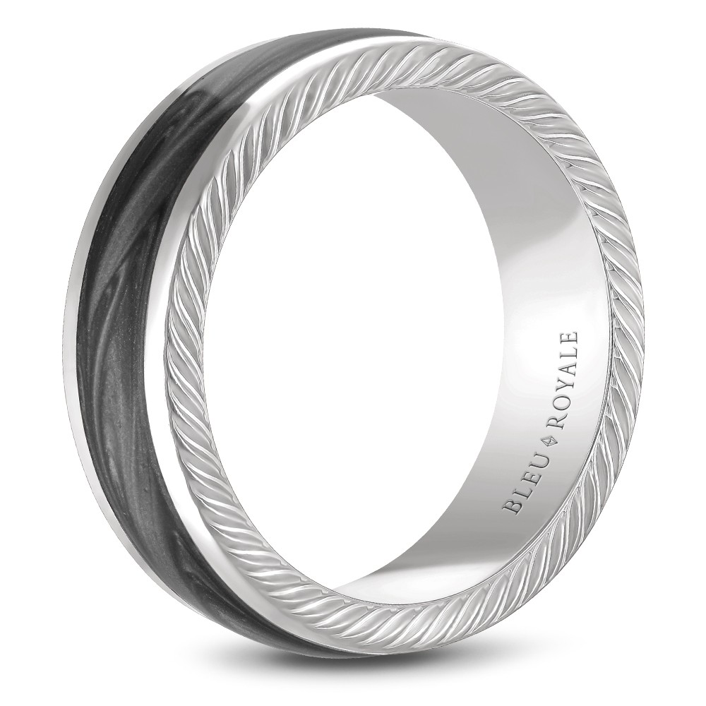 Bleu Royale Distinct Wedding Band