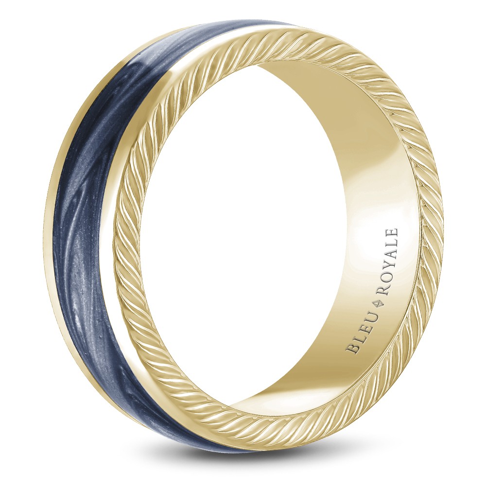 Bleu Royale Distinct Wedding Band