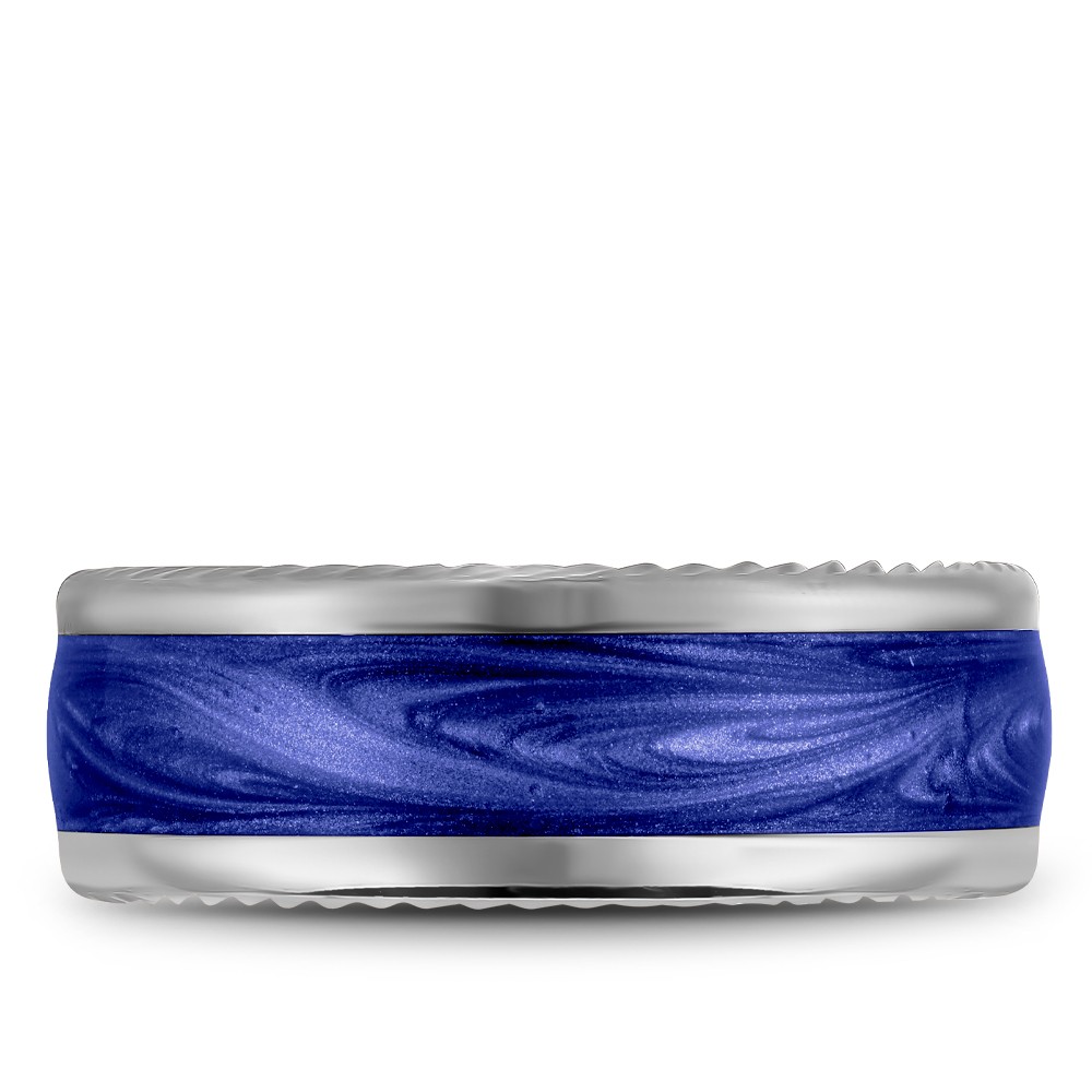 Bleu Royale Distinct Wedding Band