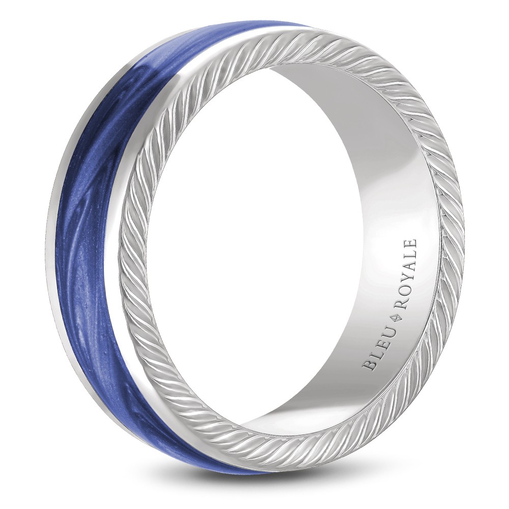 Bleu Royale Distinct Wedding Band