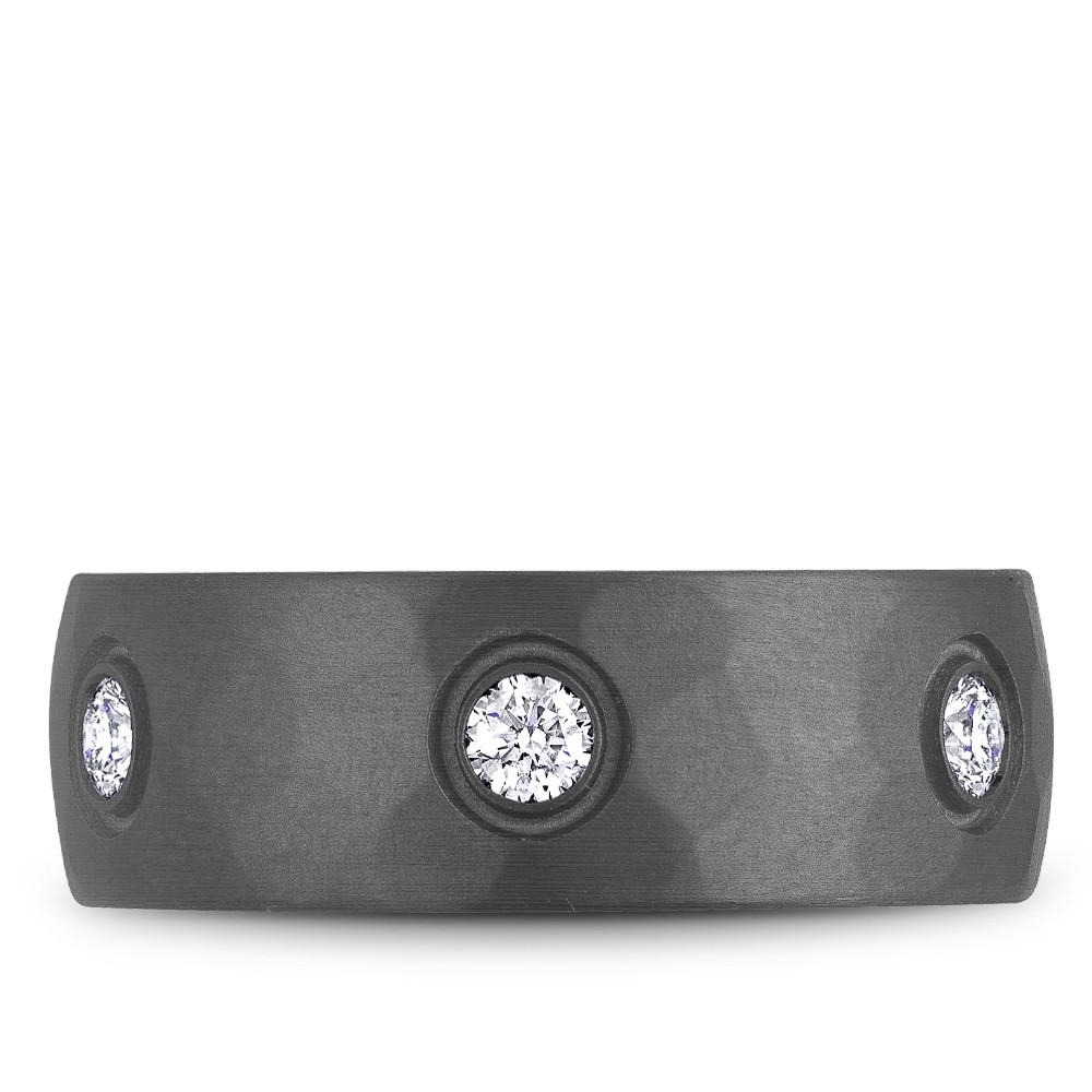 Bleu Royale Tantalum & Precious Wedding Band