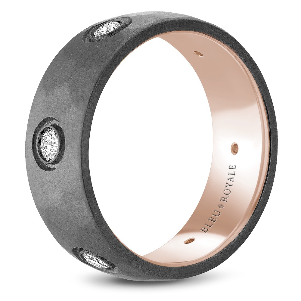 Bleu Royale Tantalum & Precious Wedding Band