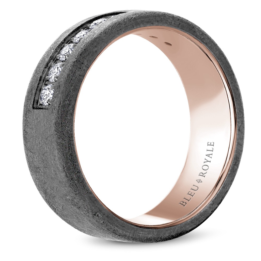 Bleu Royale Tantalum & Precious Wedding Band