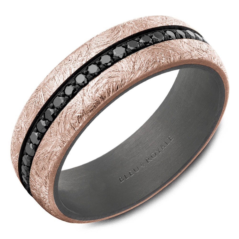 Bleu Royale Tantalum & Precious Wedding Band