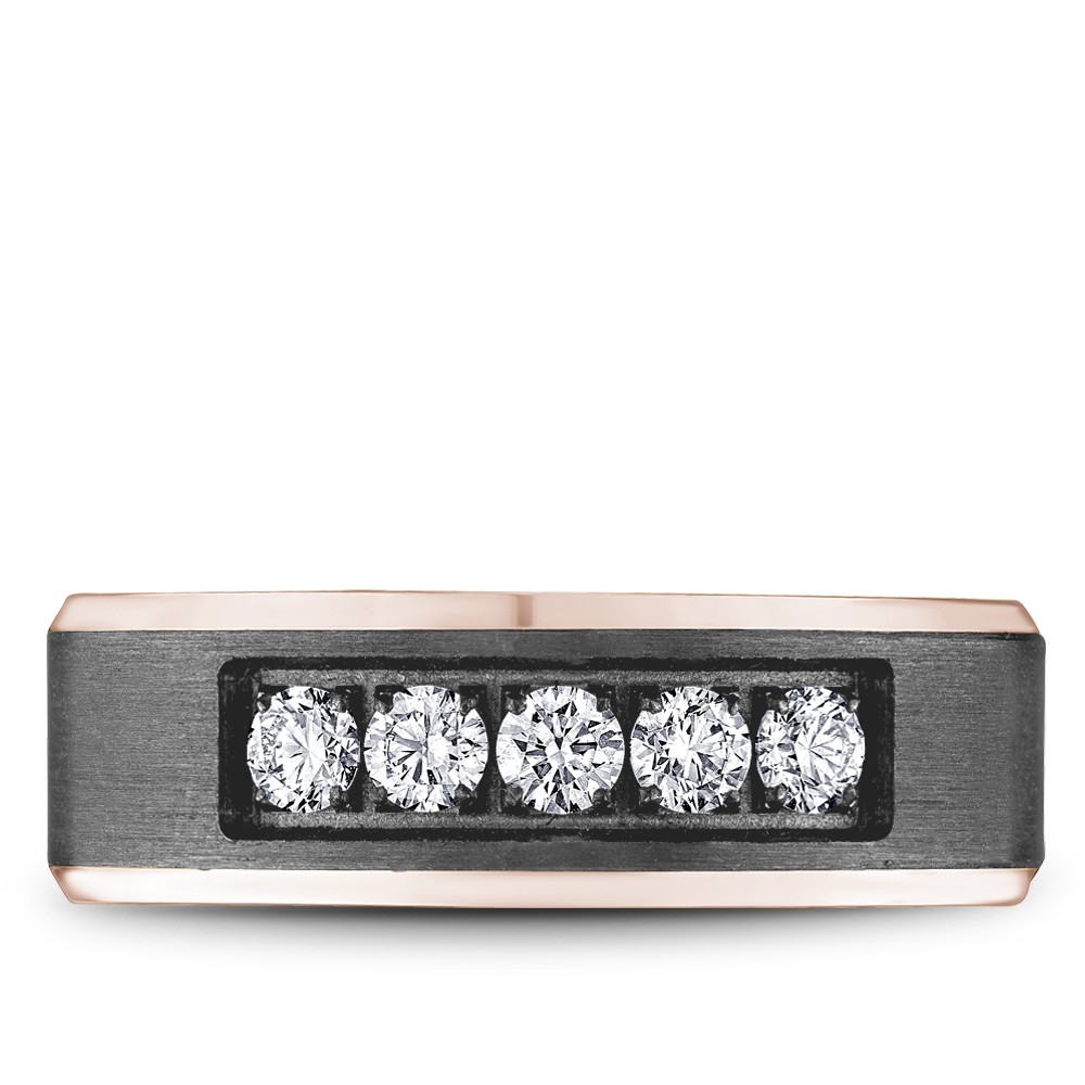 Bleu Royale Tantalum & Precious Wedding Band