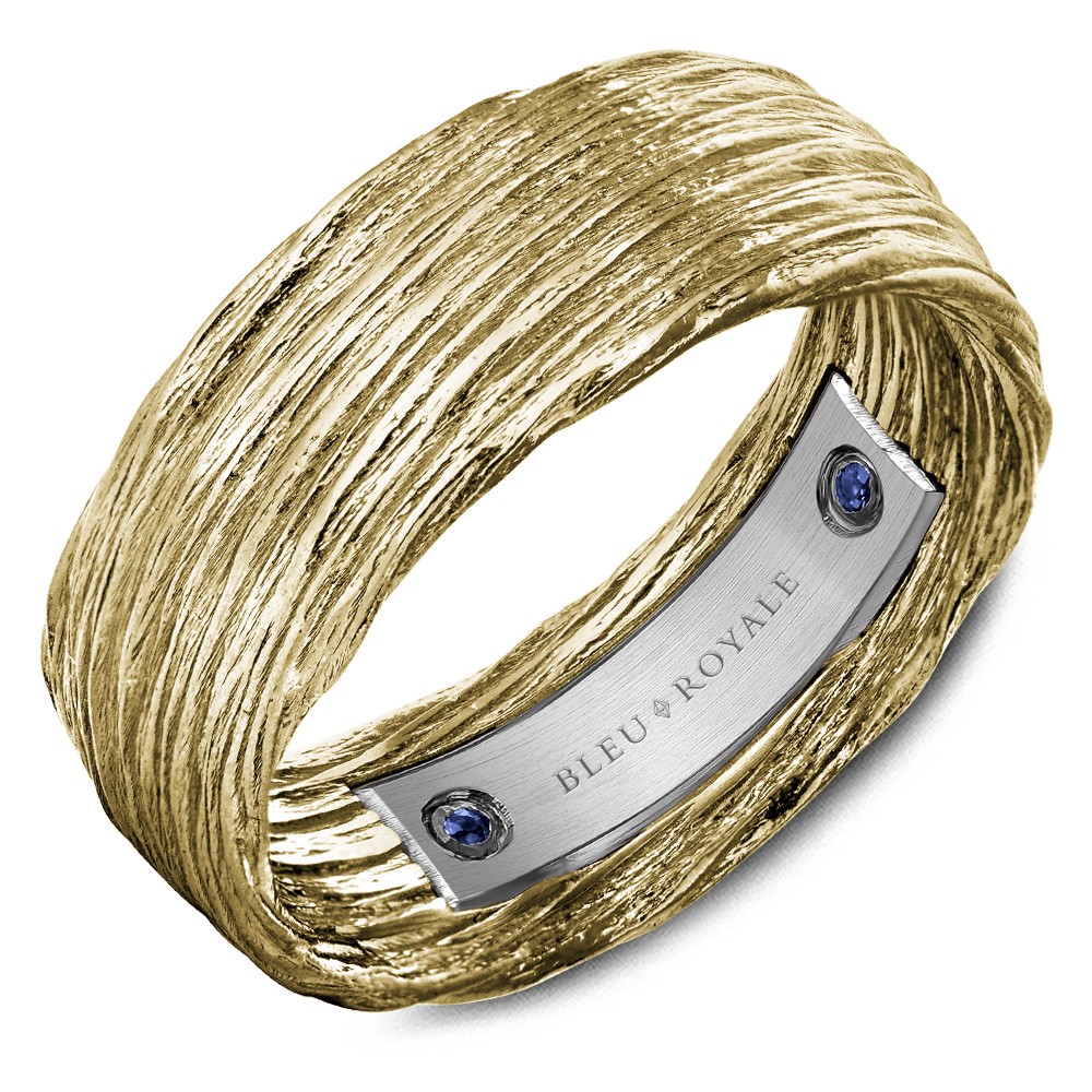 Bleu Royale Distinct Wedding Band