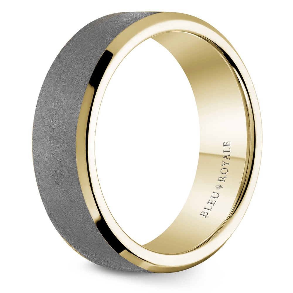 Bleu Royale Tantalum & Precious Wedding Band