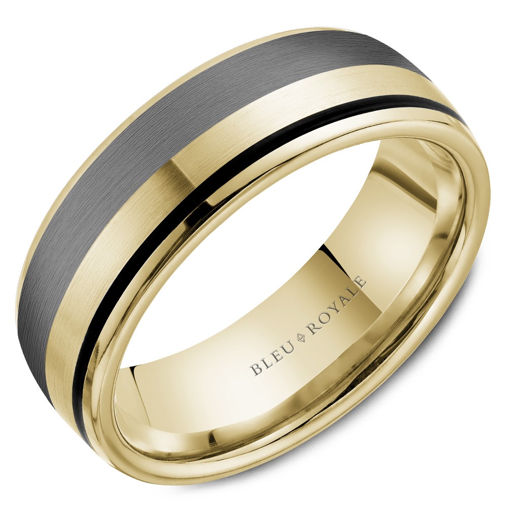 Bleu Royale Tantalum & Precious Wedding Band