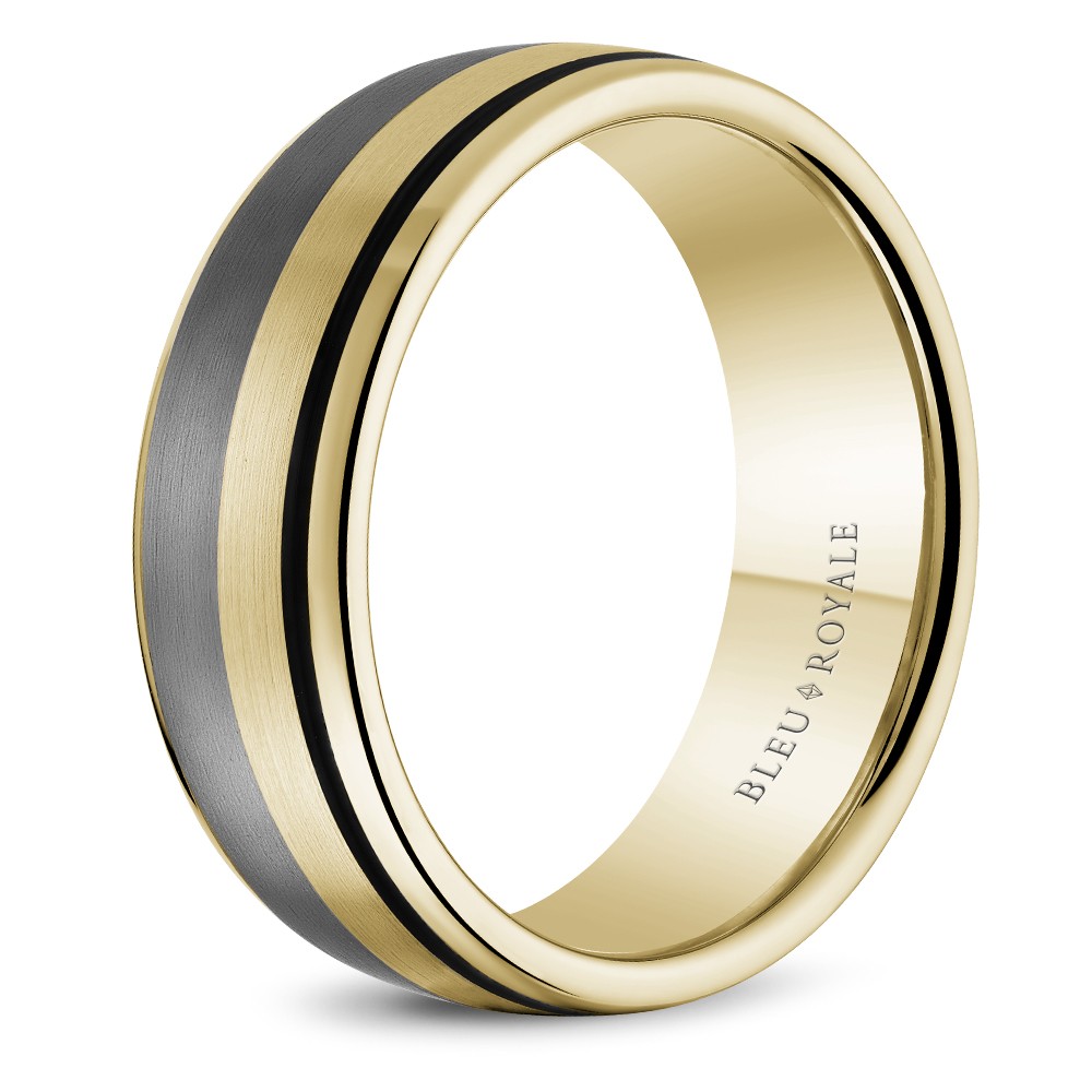 Bleu Royale Tantalum & Precious Wedding Band