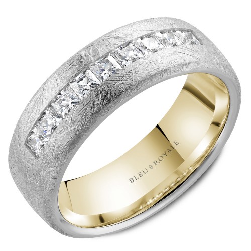 Bleu Royale Diamond Wedding Band