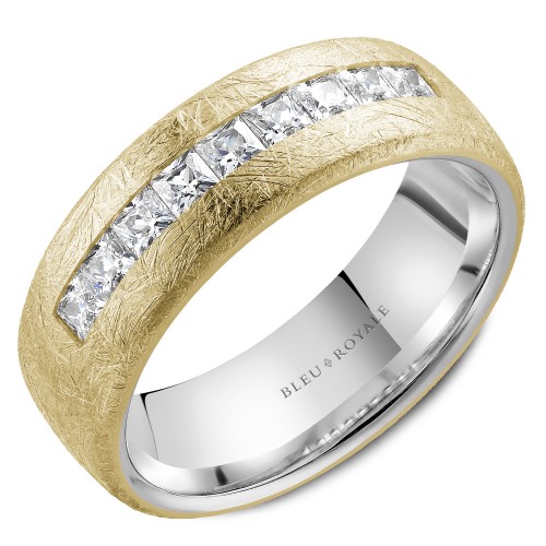 Bleu Royale Diamond Wedding Band