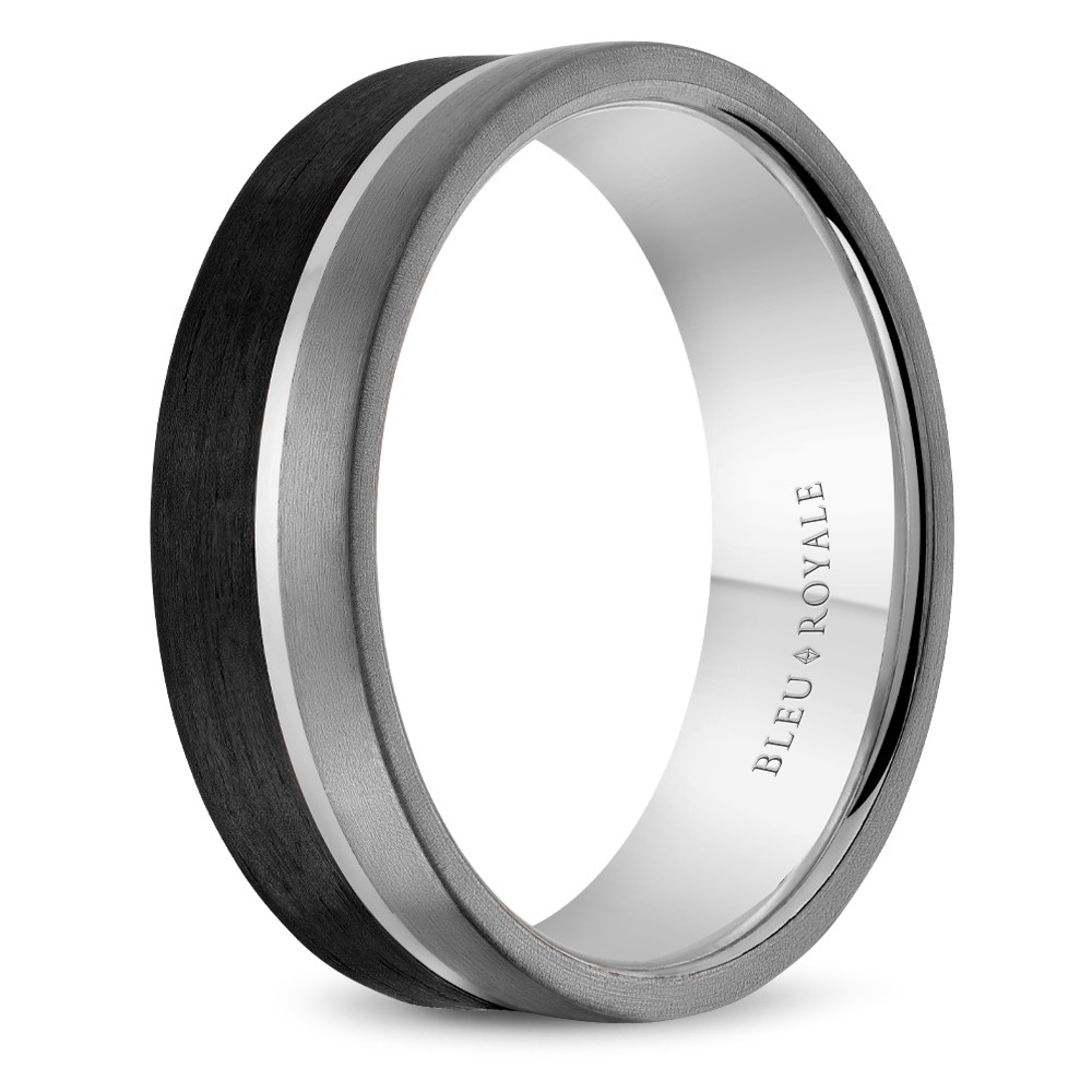 Bleu Royale Tantalum & Precious Wedding Band