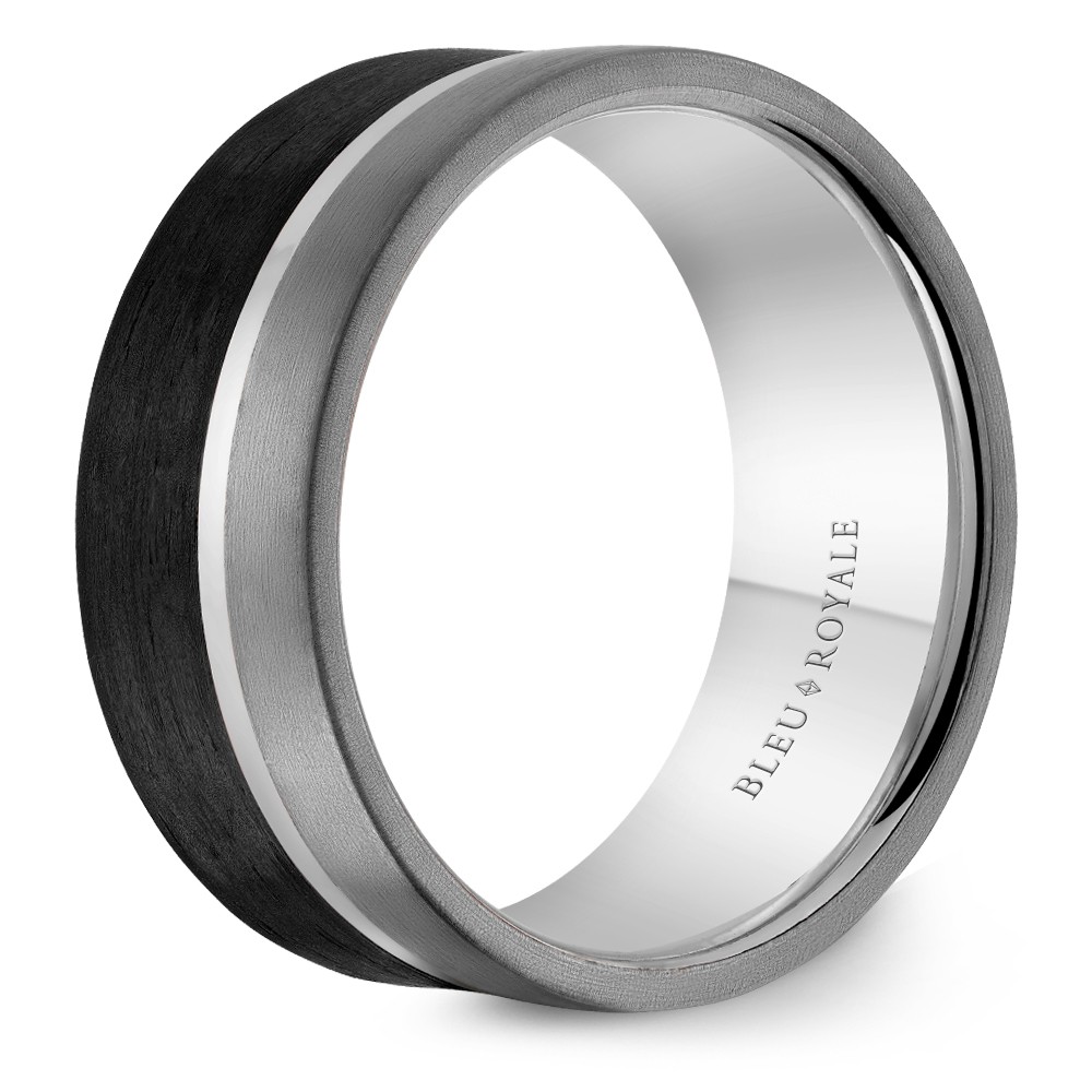 Bleu Royale Tantalum & Precious Wedding Band