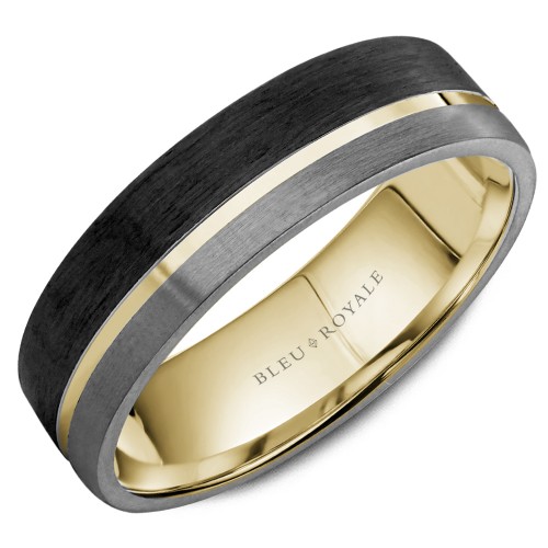 Bleu Royale Tantalum & Precious Wedding Band