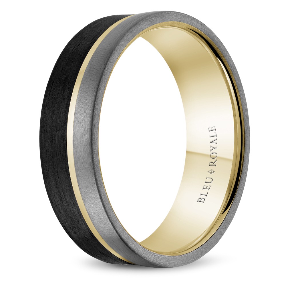 Bleu Royale Tantalum & Precious Wedding Band