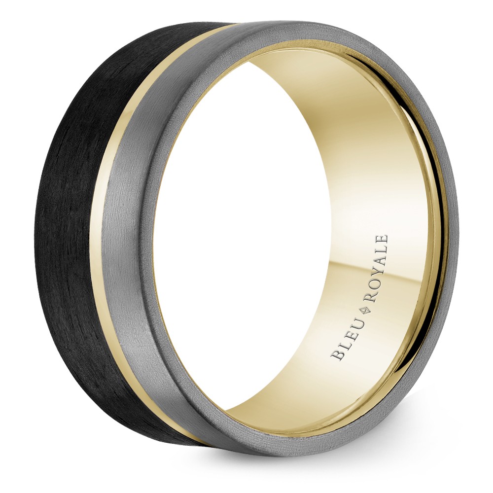 Bleu Royale Tantalum & Precious Wedding Band