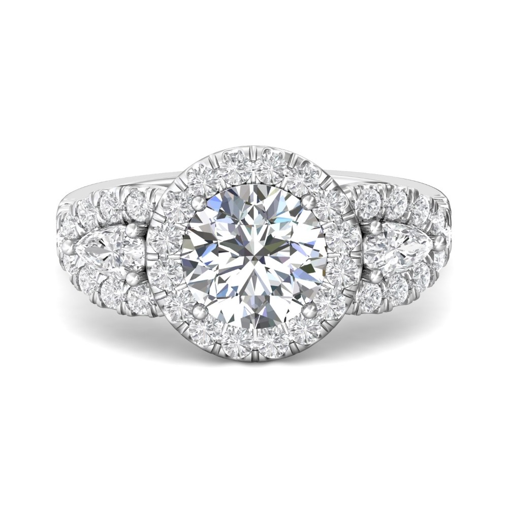 FlyerFit® 14K White Gold Encore Engagement Ring