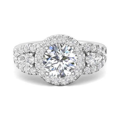 FlyerFit® 14K White Gold Encore Engagement Ring