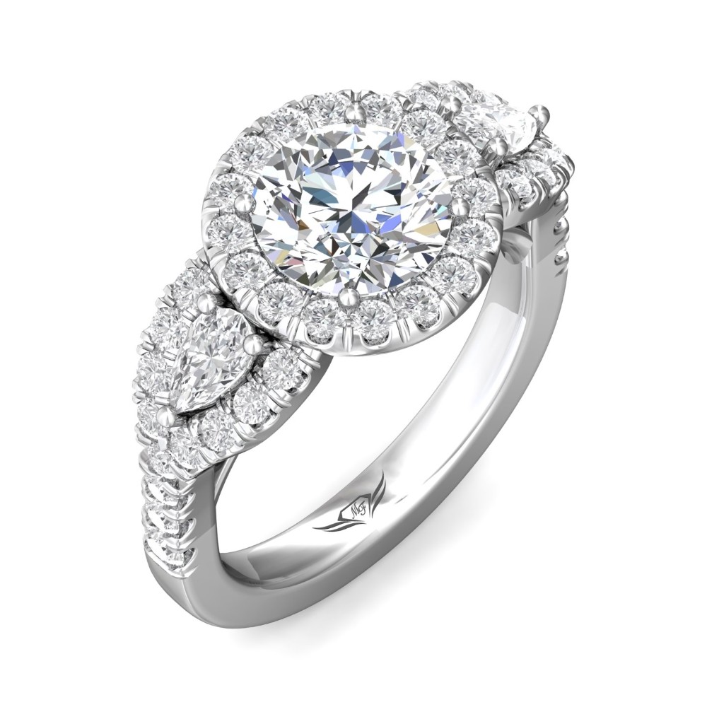 FlyerFit® 14K White Gold Encore Engagement Ring