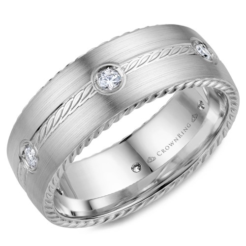 CrownRing Diamond Wedding Band