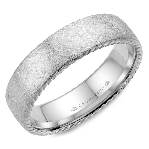 CrownRing Carved Wedding Band