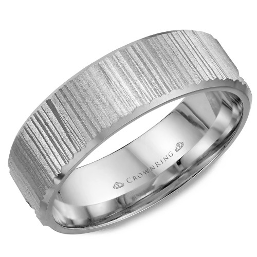 CrownRing Carved Wedding Band