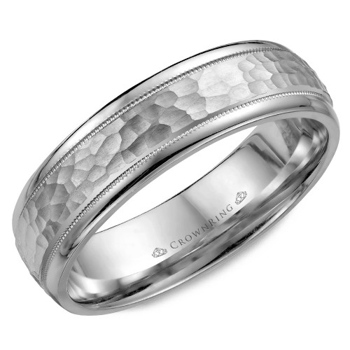 CrownRing Carved Wedding Band