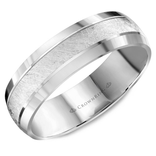 CrownRing Carved Wedding Band
