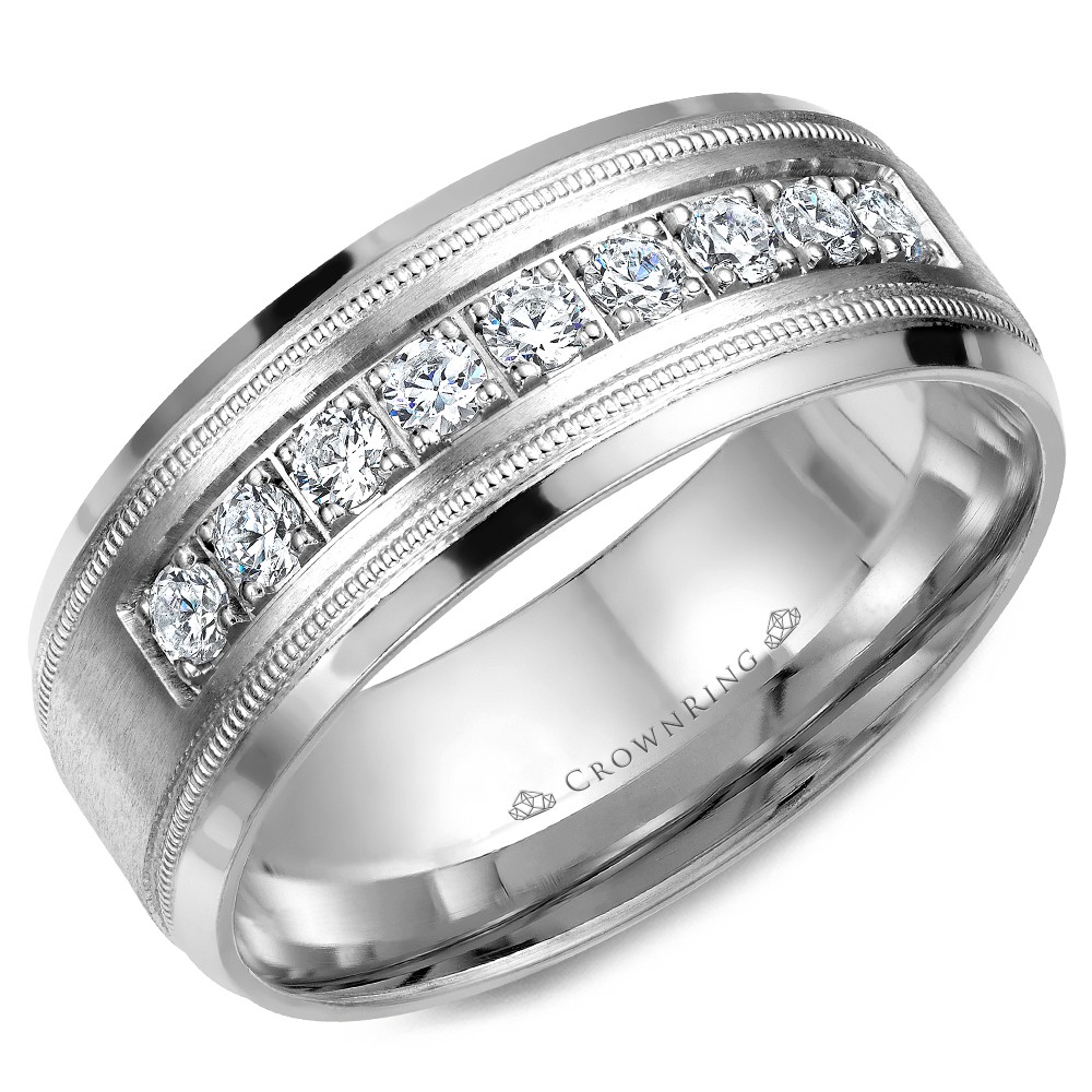 CrownRing Diamond Wedding Band