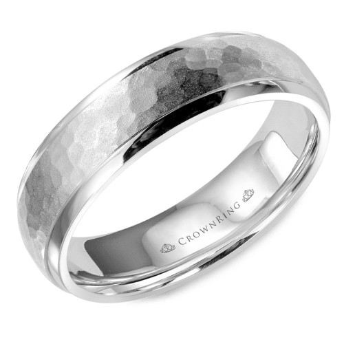 CrownRing Carved Wedding Band