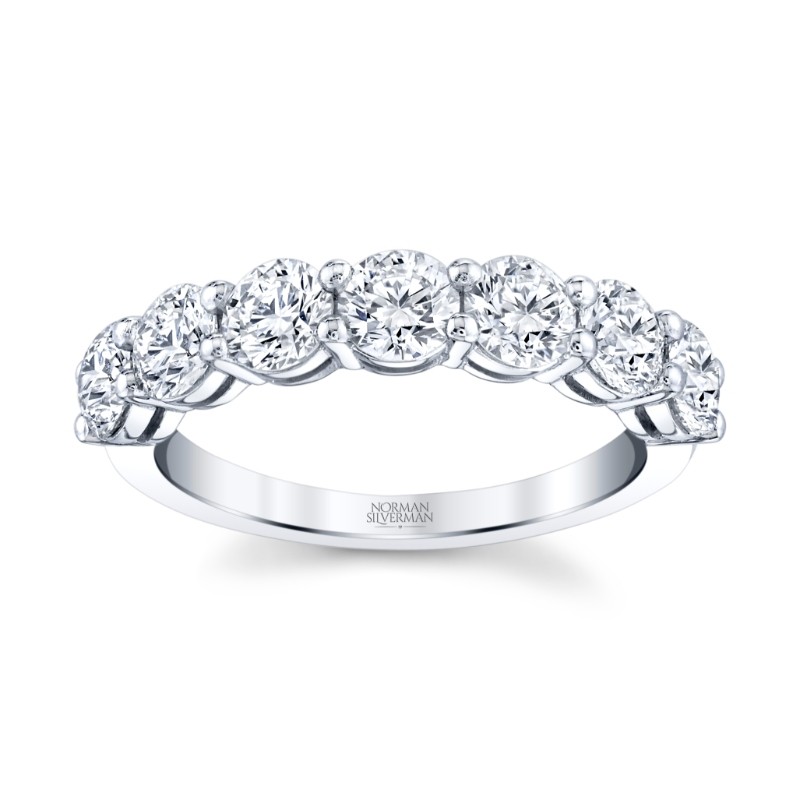 Round Diamond Halfway Band