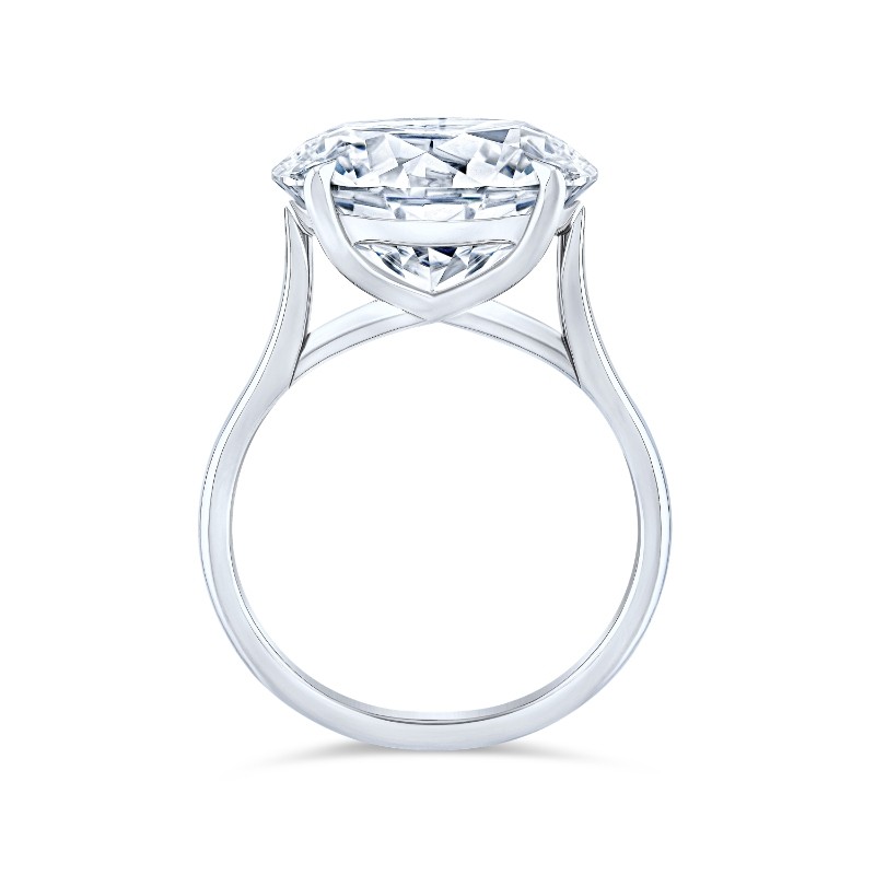 10.96 Carat Round Diamond Solitaire Ring